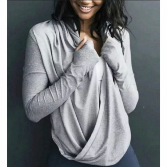 Ziya Active yoga shawl Long Sleeve Pullover Size L - Picture 4 of 8